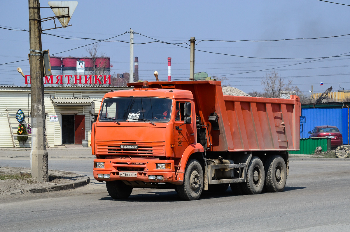 Волгоградская область, № М 496 ТУ 34 — КамАЗ-6520 [652000]