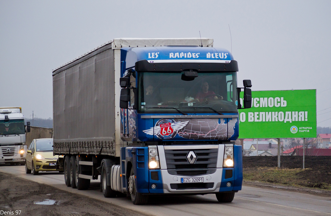 Польша, № EZG 32091 — Renault Magnum ('2008); Renault Magnum ('2008) "Route 66" (Тернопольская область)