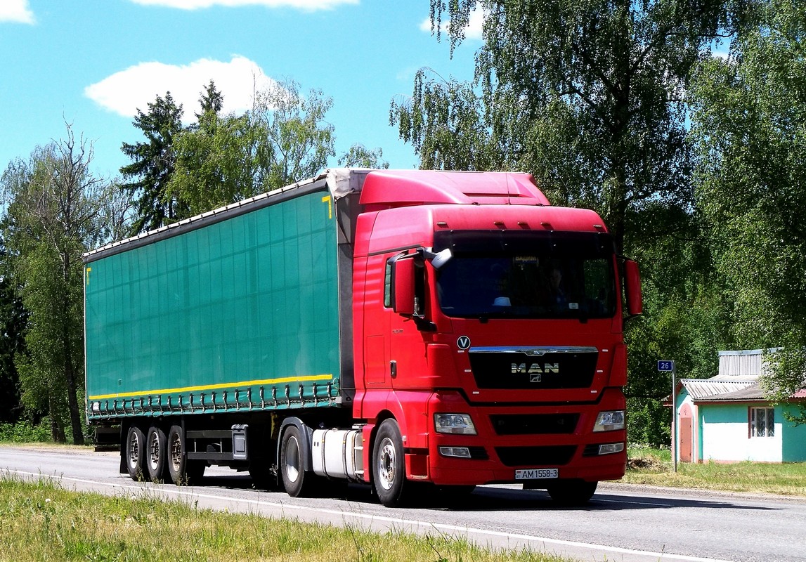 Гомельская область, № АМ 1558-3 — MAN TGX ('2007) 18.400