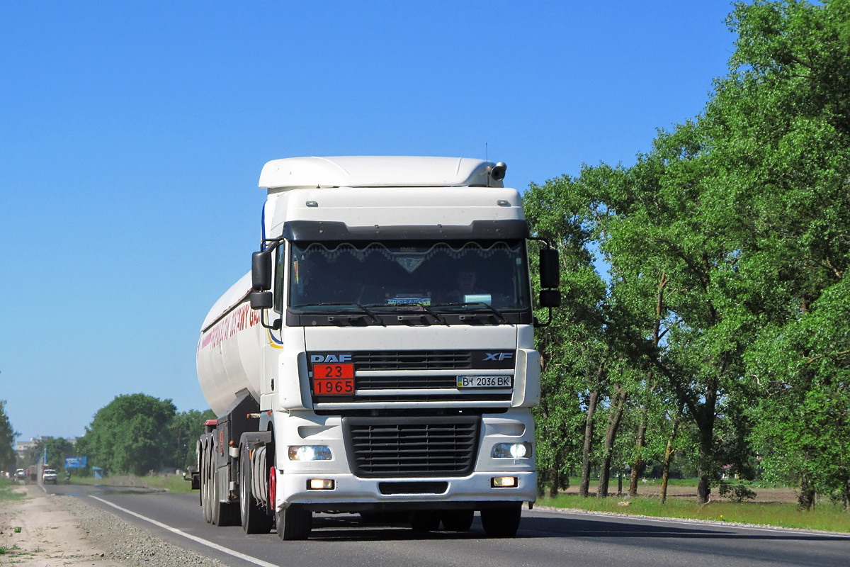 Полтавская область, № ВІ 2036 ВК — DAF XF95 FT