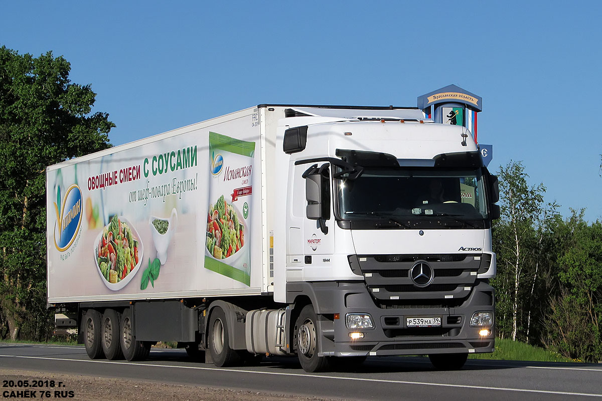 Калининградская область, № Р 539 МА 39 — Mercedes-Benz Actros ('2009) 1844