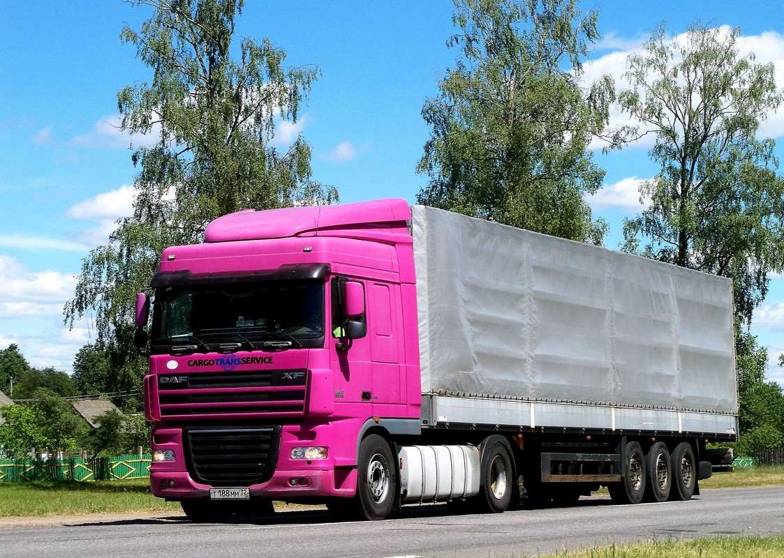 Брянская область, № Т 188 ММ 32 — DAF XF105 FT