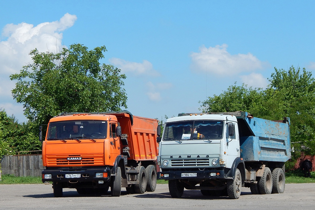 Белгородская область, № Н 767 МУ 31 — КамАЗ-65115 [651150]; Белгородская область, № Р 986 ТО 31 — КамАЗ-55111 (общая модель)