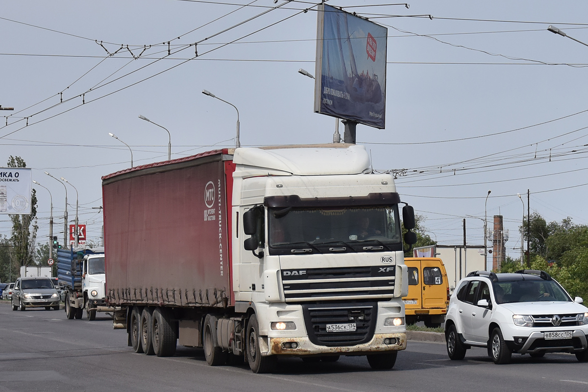 Волгоградская область, № А 536 СК 134 — DAF XF105 FT