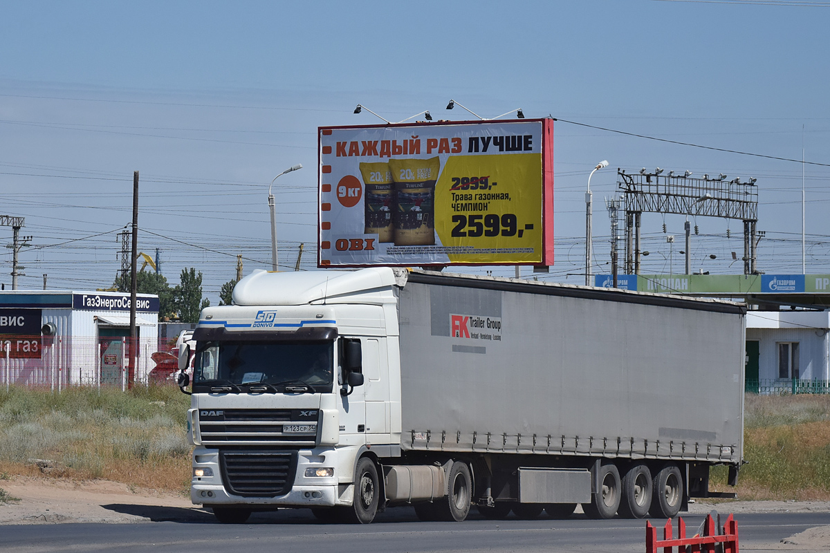 Волгоградская область, № Р 123 СР 34 — DAF XF105 FT