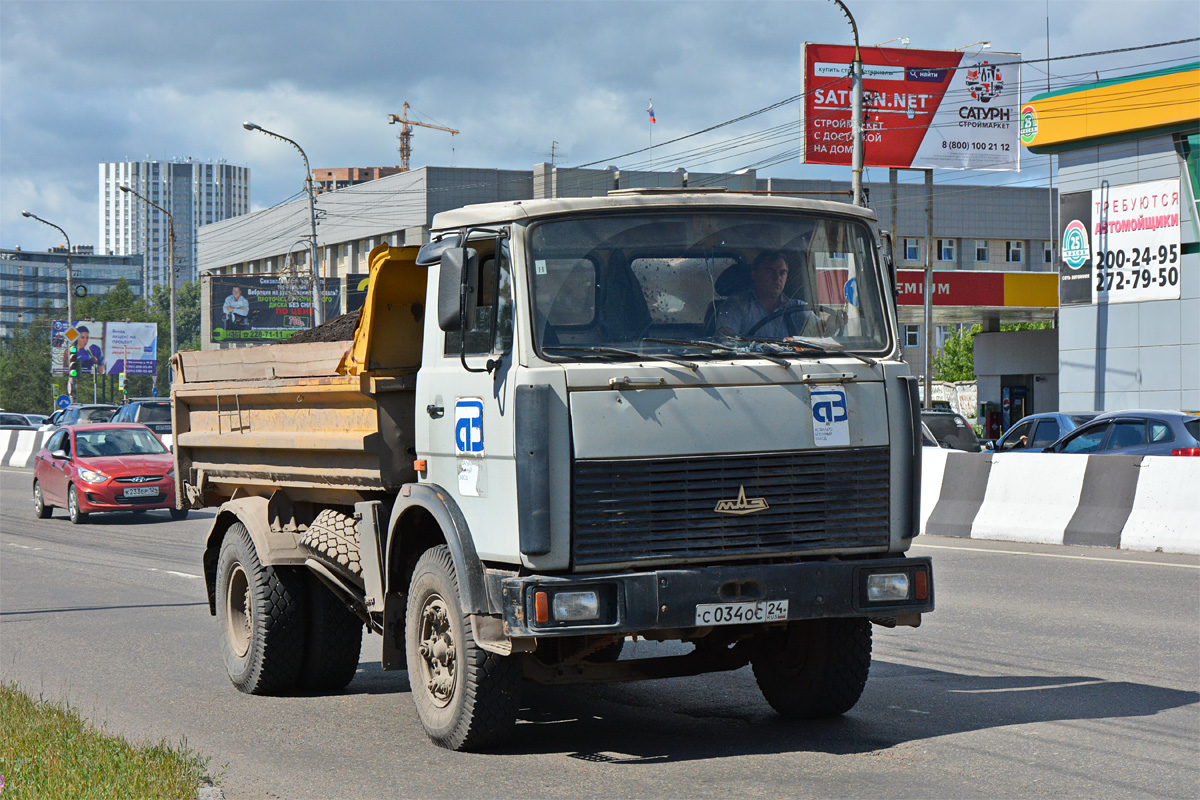 Красноярский край, № С 034 ОС 24 — МАЗ-5551 [555100]