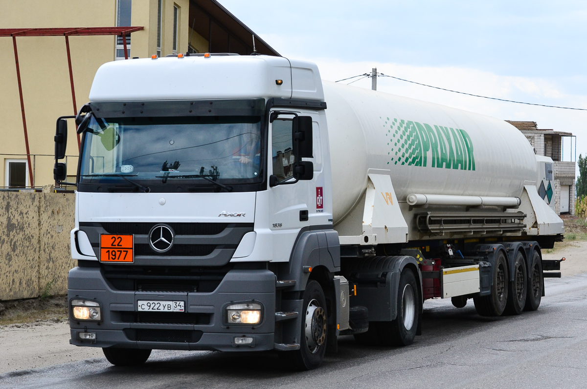 Волгоградская область, № С 922 УВ 34 — Mercedes-Benz Axor 1836