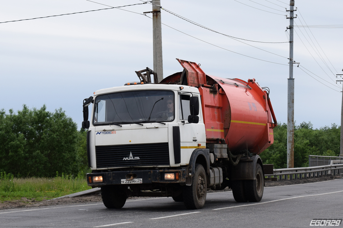 Архангельская область, № К 222 МН 29 — МАЗ-5336A3