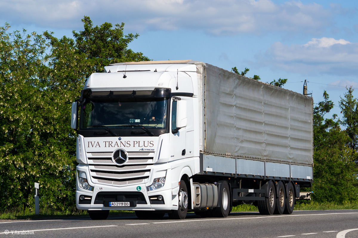 Закарпатская область, № АО 2119 ВО — Mercedes-Benz Actros ('2011) 1845