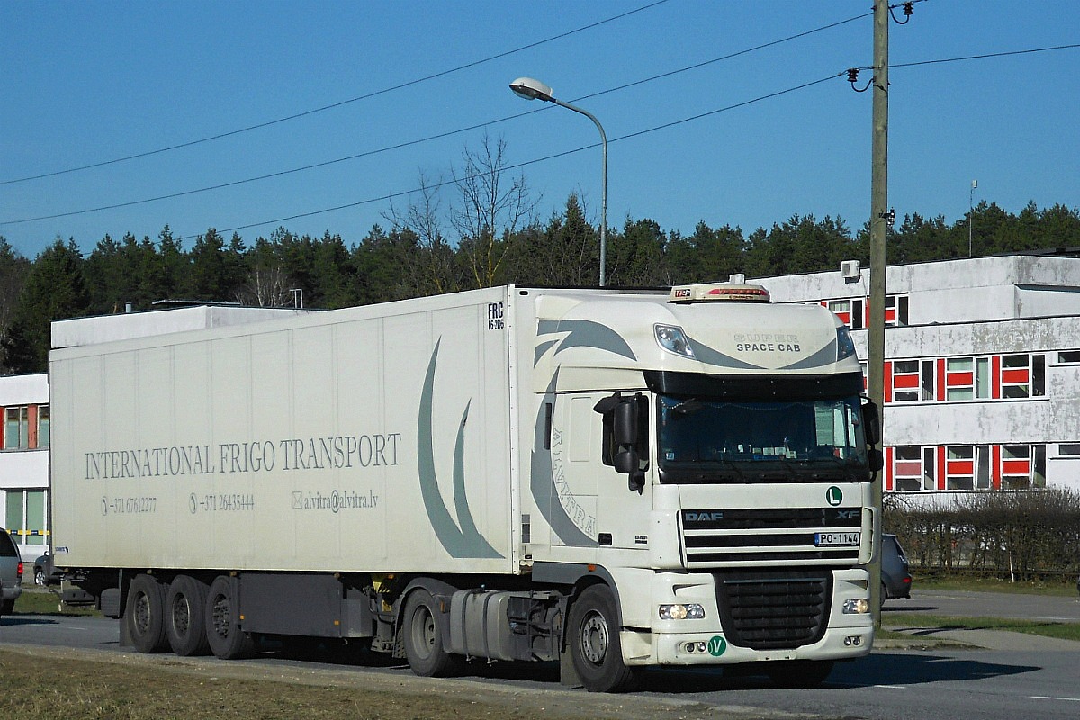 Латвия, № PO-1144 — DAF XF105 FT