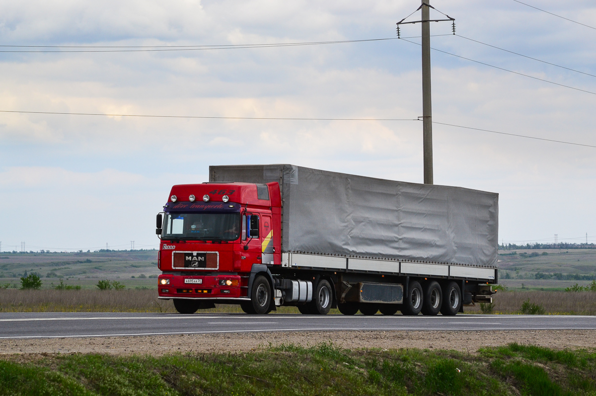 Волгоградская область, № А 695 АА 34 — MAN F2000 19.463