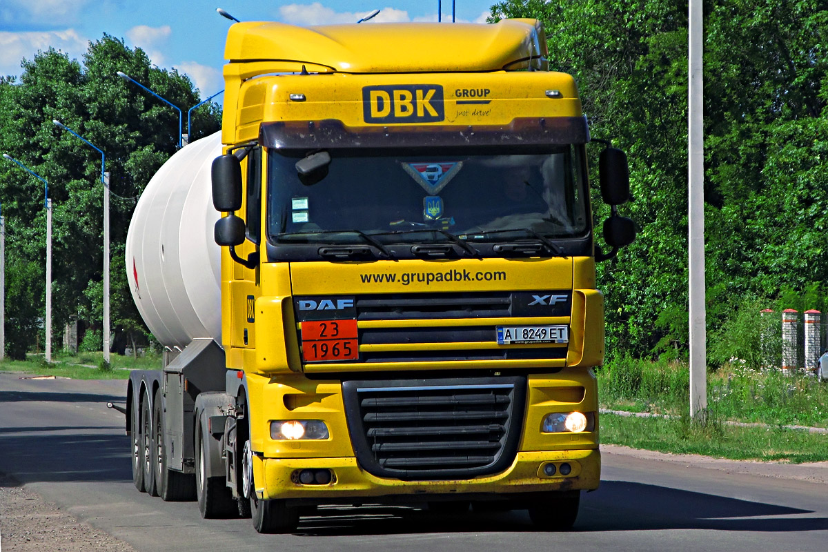 Киевская область, № АІ 8249 ЕТ — DAF XF105 FT