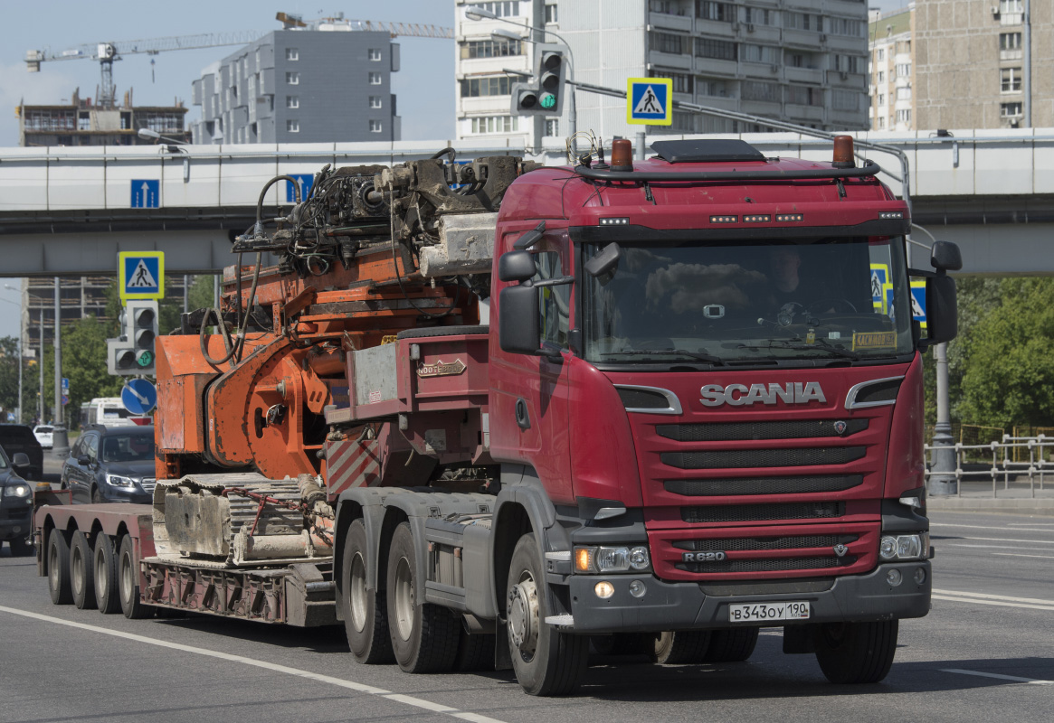 Московская область, № В 343 ОУ 190 — Scania ('2013) R620