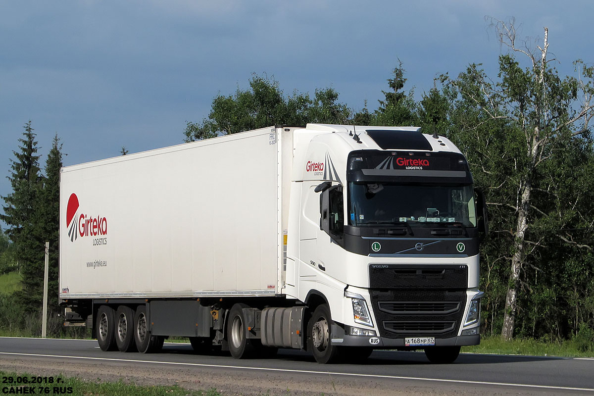 Смоленская область, № А 168 МР 67 — Volvo ('2012) FH.500