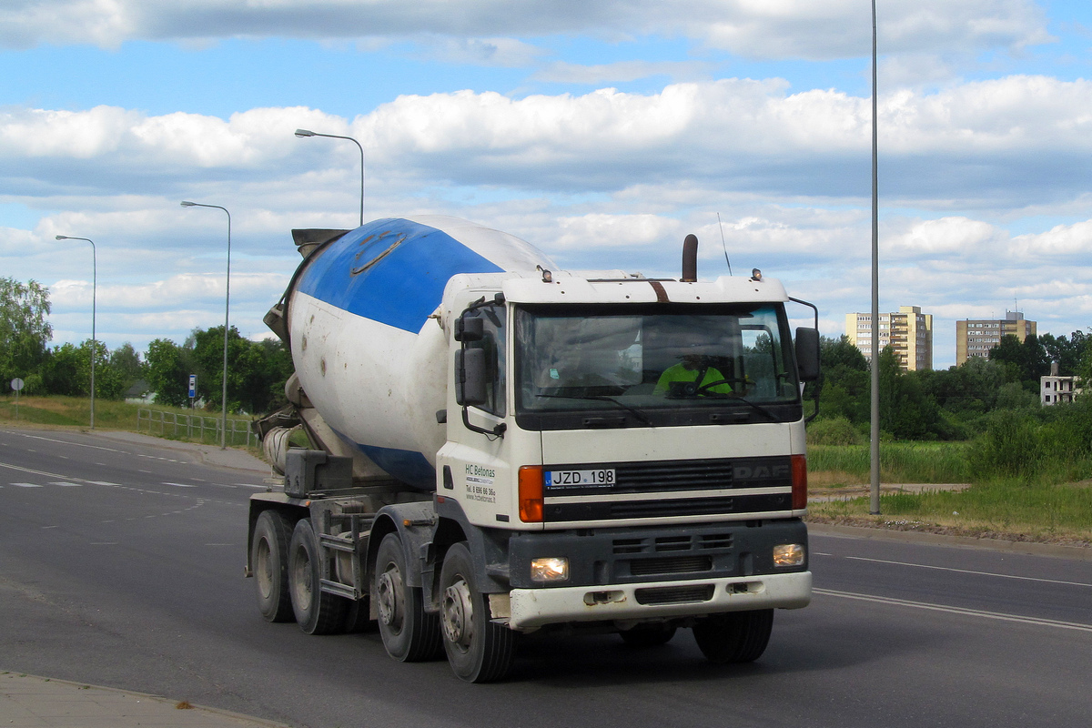 Литва, № JZD 198 — DAF 85 (CF) FAD