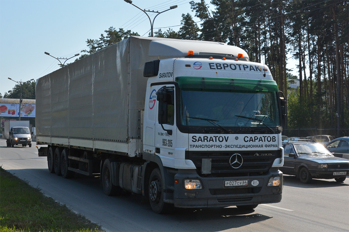 Саратовская область, № Р 027 СУ 64 — Mercedes-Benz Actros ('2003) 1841