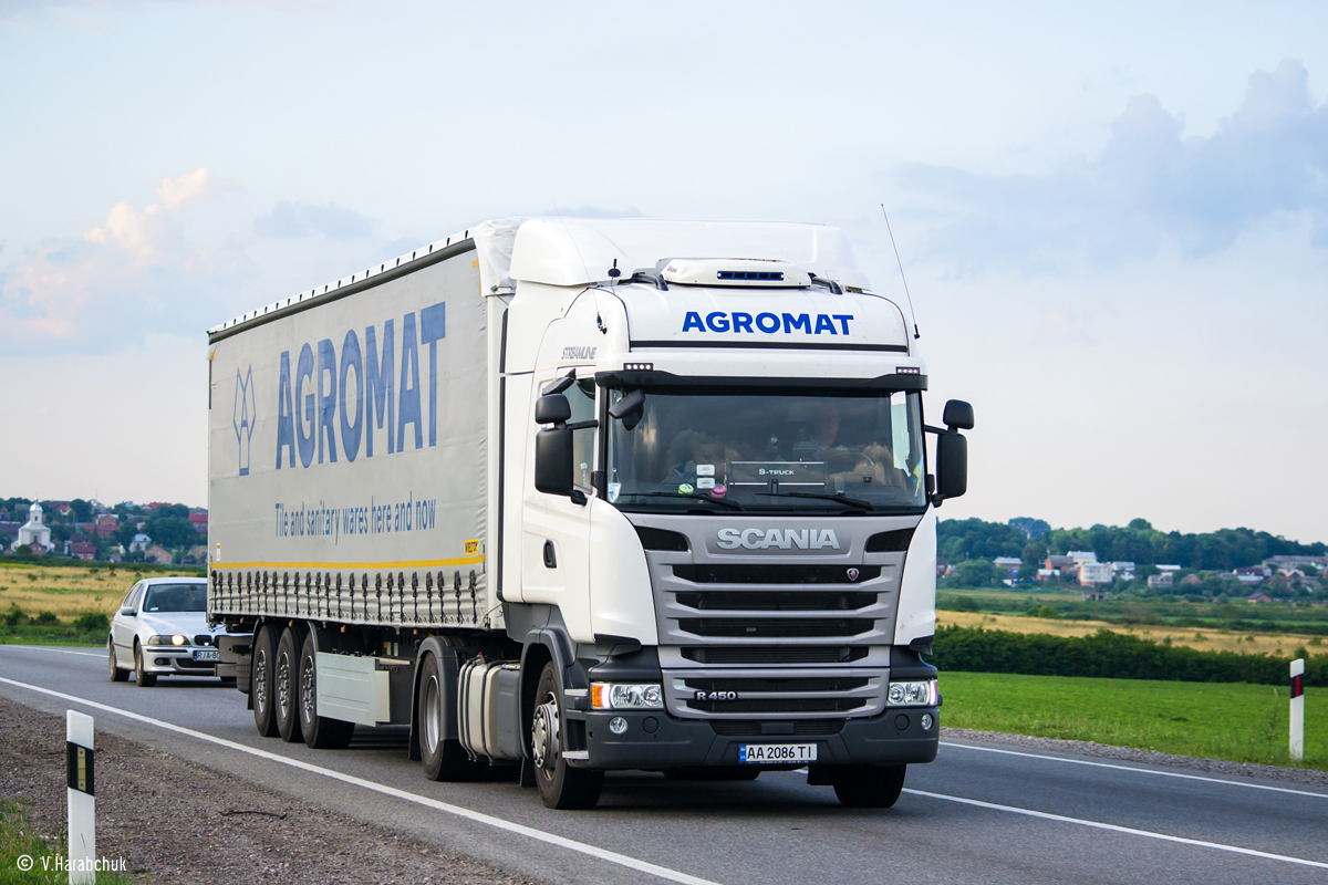 Киев, № АА 2086 ТІ — Scania ('2013) R450