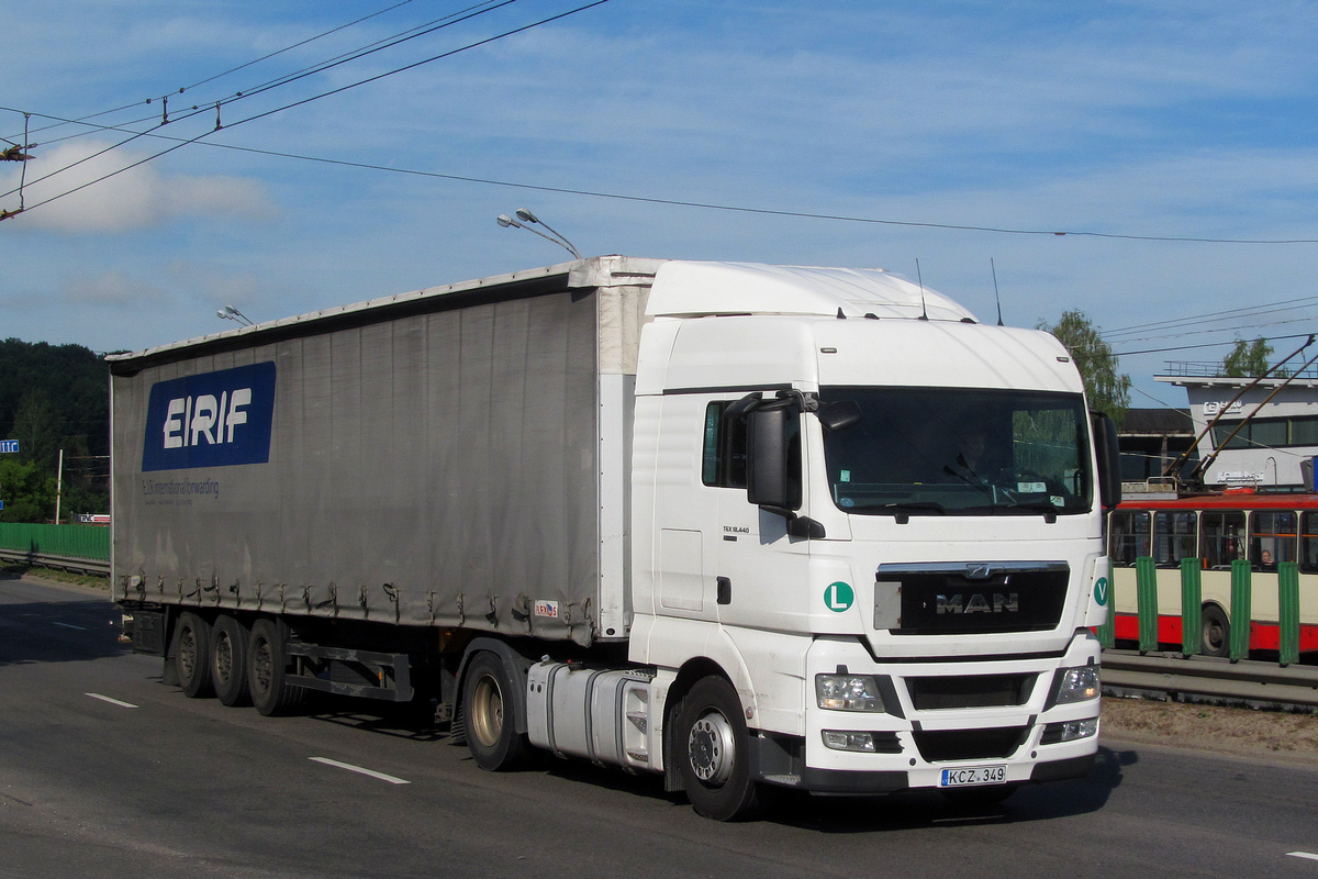 Литва, № KCZ 349 — MAN TGX ('2007) 18.440