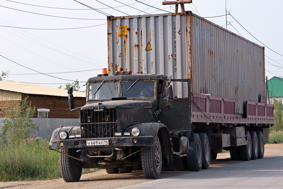 Саха (Якутия), № К 669 АУ 14 — КрАЗ-258Б1