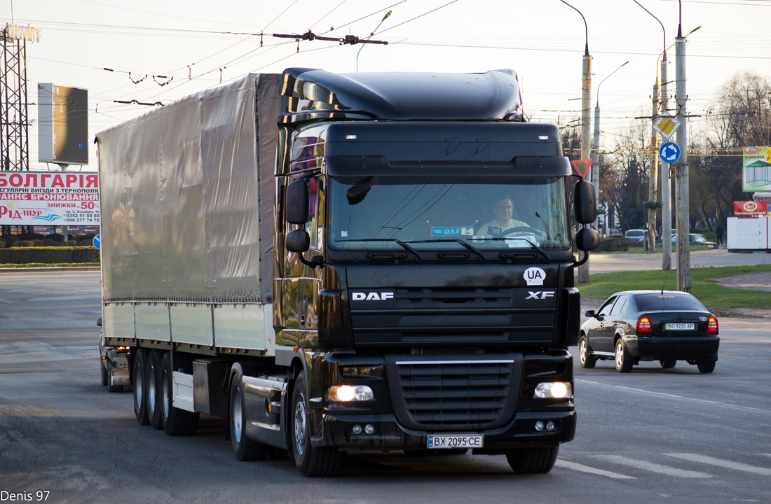 Хмельницкая область, № ВХ 2095 СЕ — DAF XF105 FT