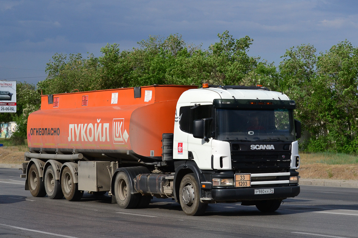 Волгоградская область, № Р 980 КА 34 — Scania ('1996) P114G