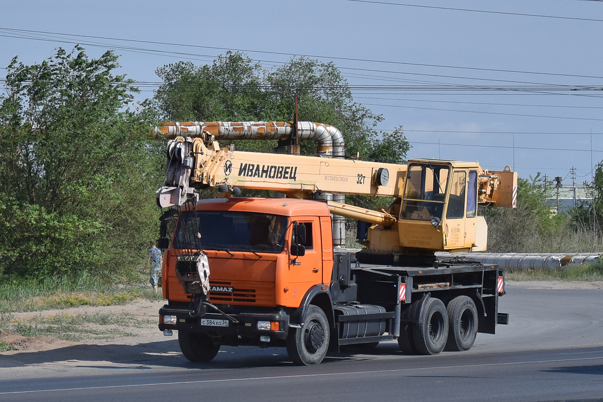 Волгоградская область, № С 384 ХО 34 — КамАЗ-65115-62