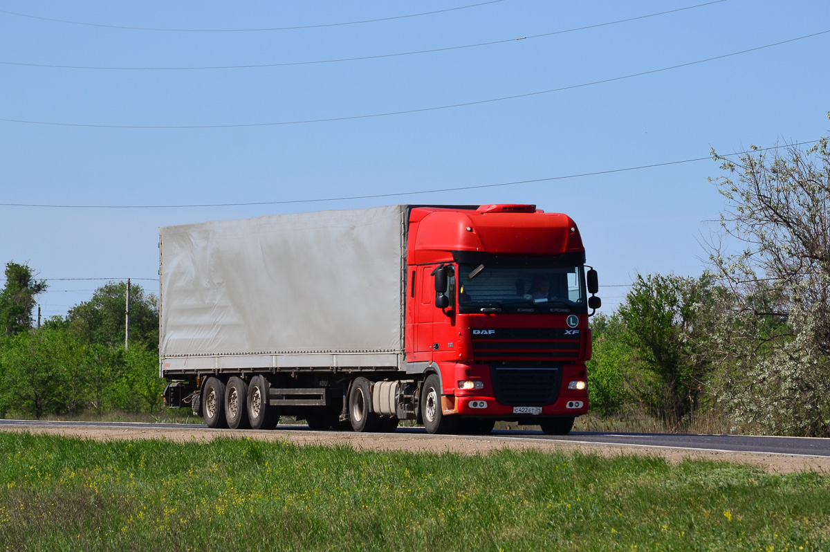 Волгоградская область, № С 422 ЕТ 34 — DAF XF105 FT