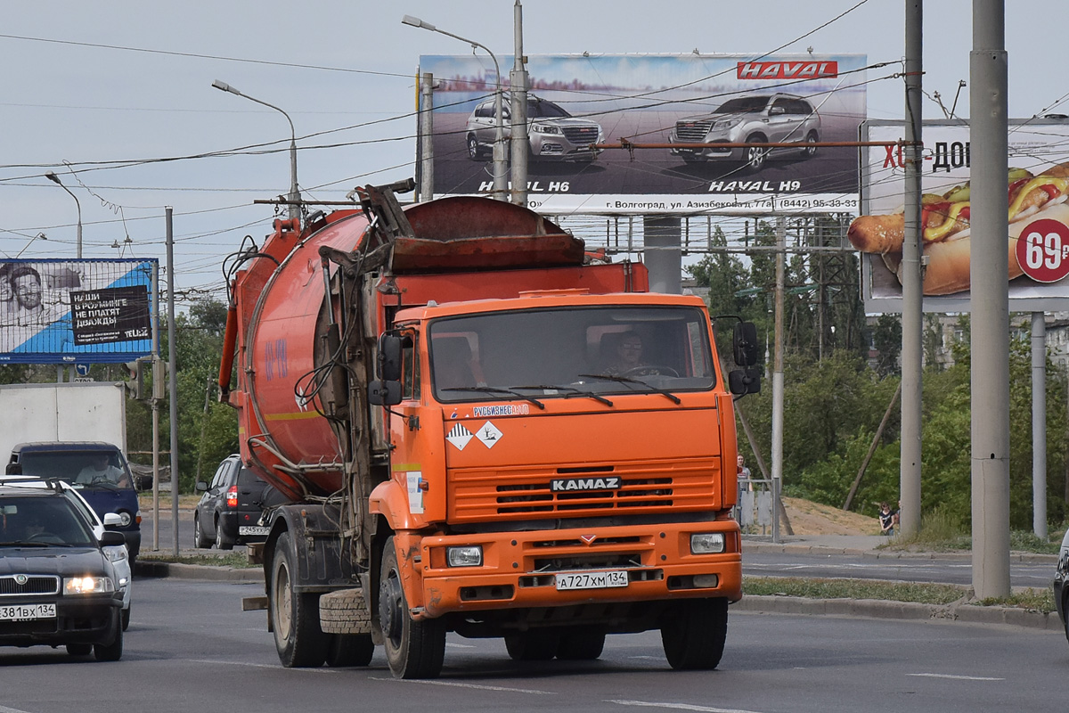 Волгоградская область, № А 727 ХМ 134 — КамАЗ-53605-62