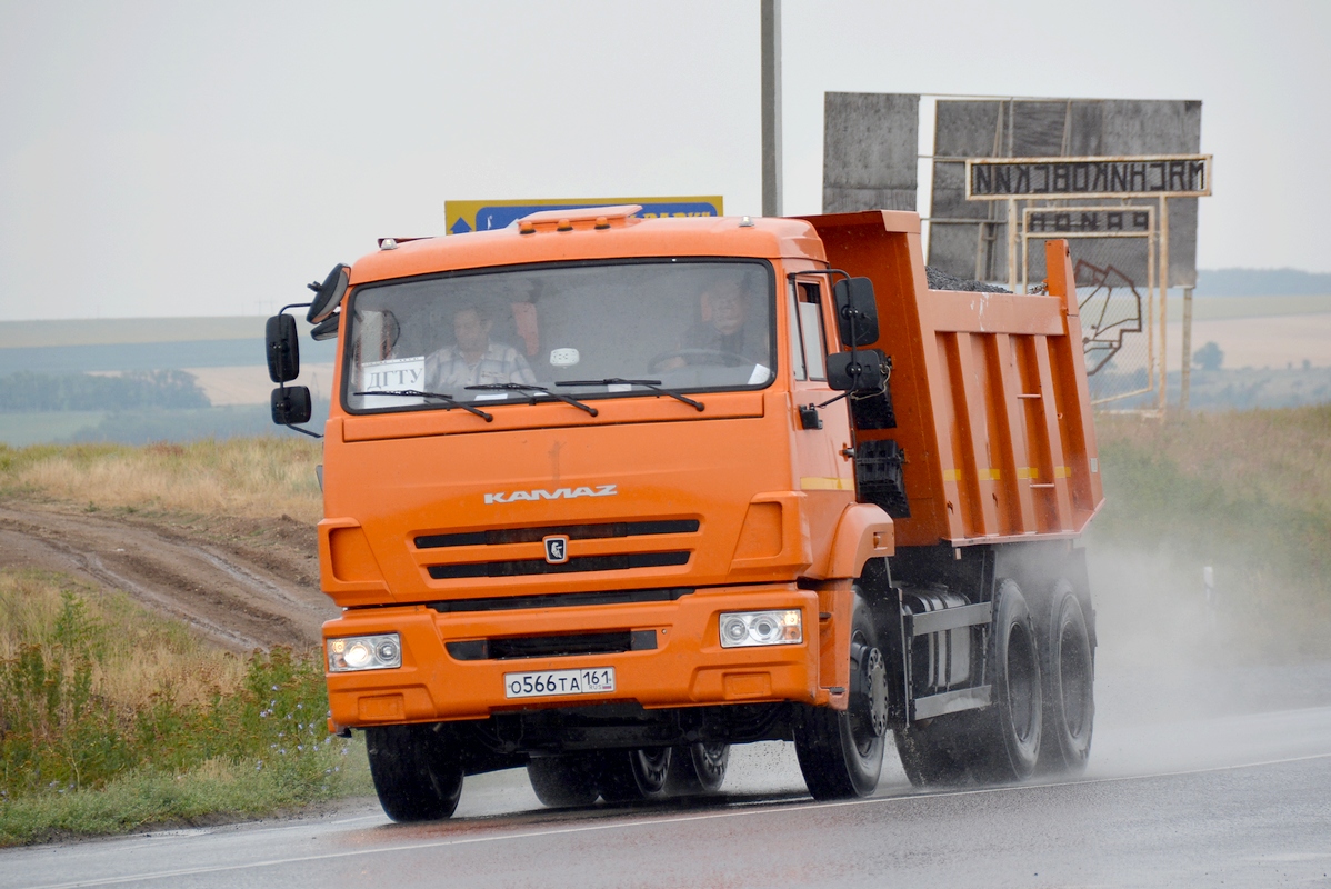 Ростовская область, № О 566 ТА 161 — КамАЗ-65115 (общая модель)