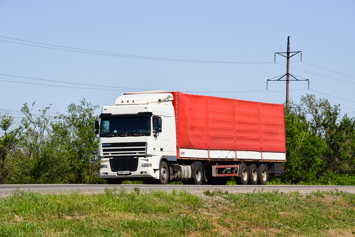 Волгоградская область, № М 879 ТО 34 — DAF XF95 FT