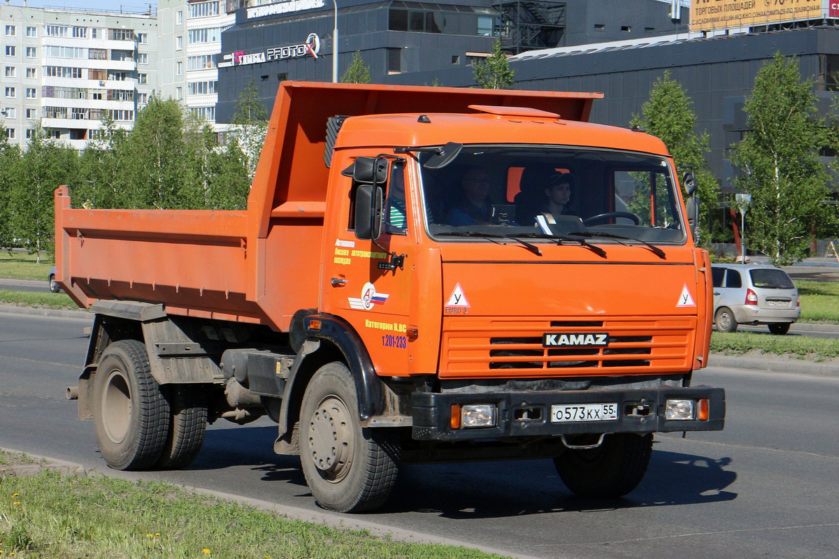 Омская область, № О 573 КХ 55 — КамАЗ-43255-A3