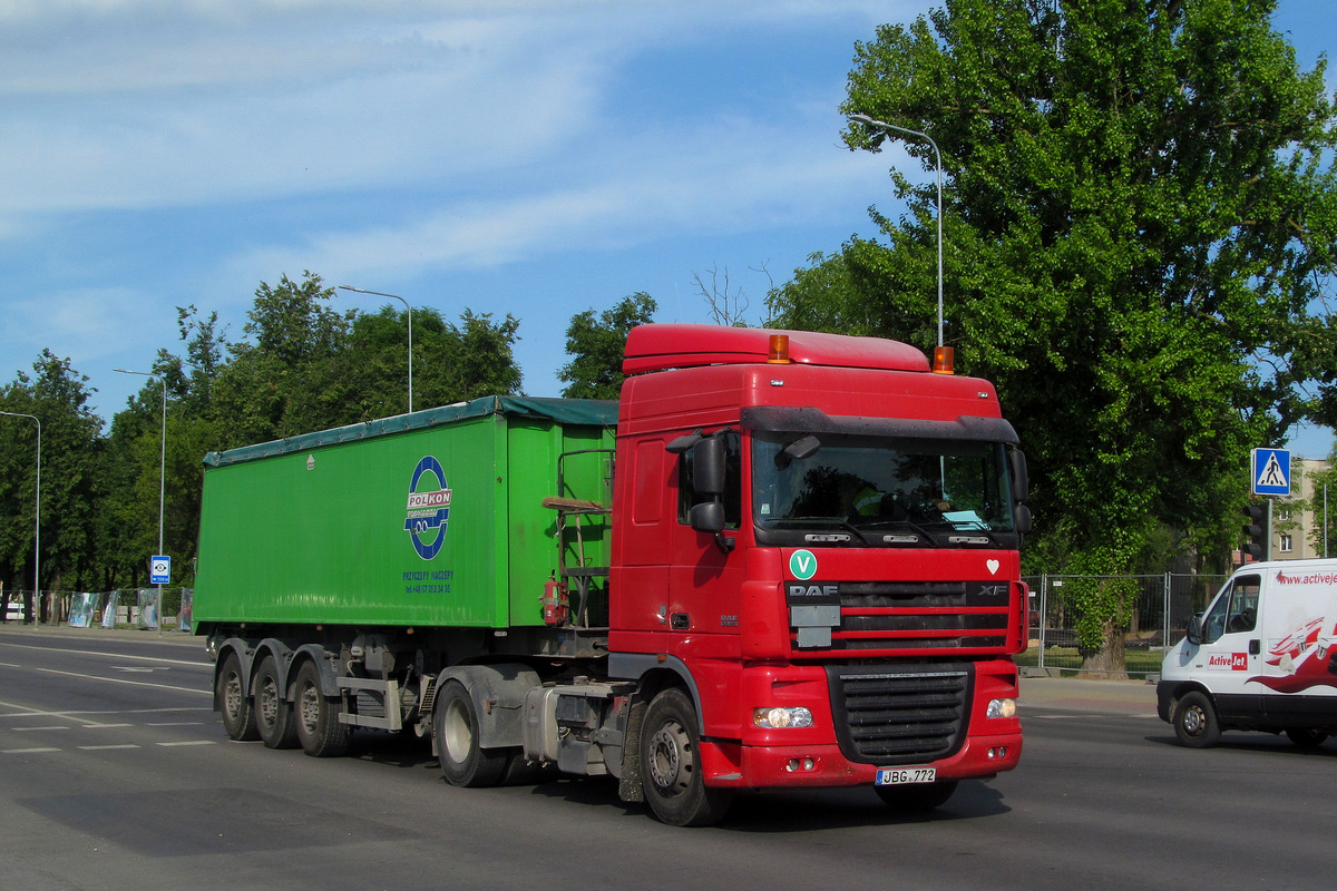 Литва, № JBG 772 — DAF XF105 FT