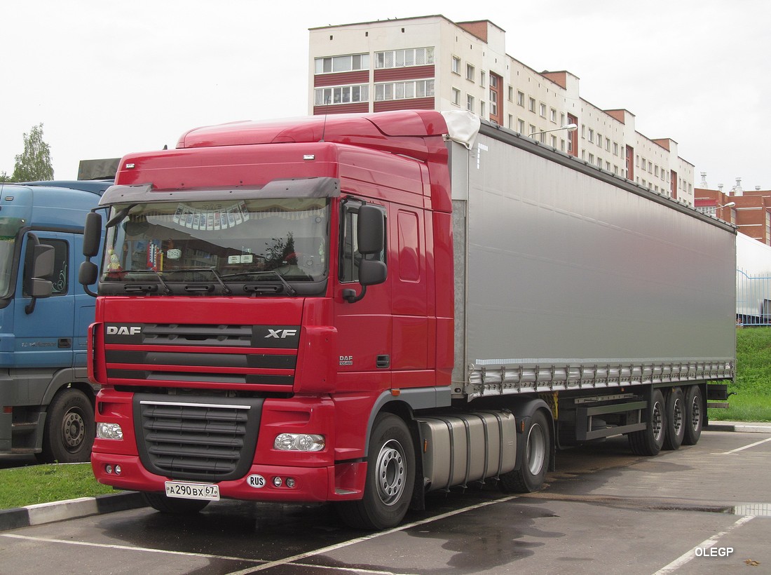 Смоленская область, № А 290 ВХ 67 — DAF XF105 FT