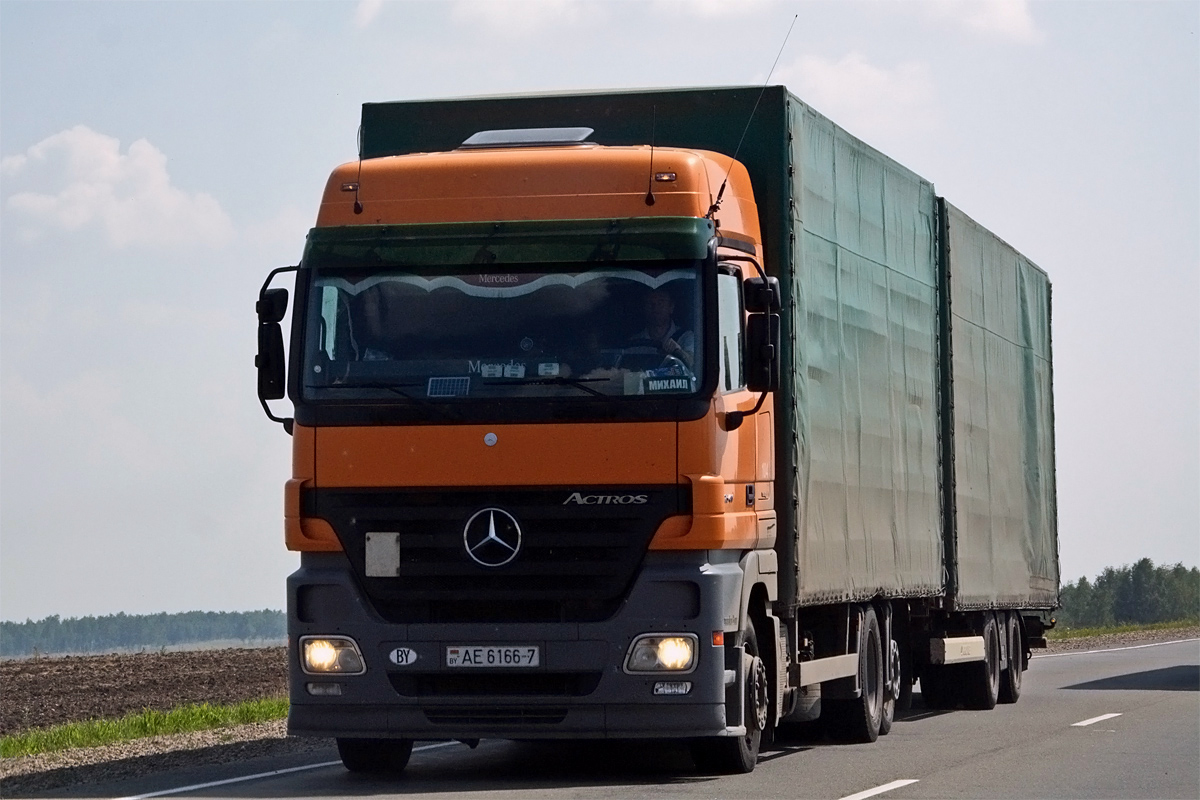 Минск, № АЕ 6166-7 — Mercedes-Benz Actros ('2003)