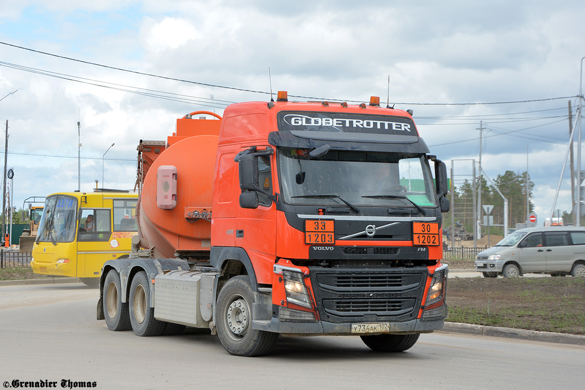 Башкортостан, № У 734 АК 102 — Volvo ('2013) FM.420 [X9P]