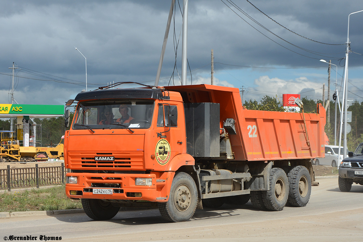 Саха (Якутия), № С 242 КС 14 — КамАЗ-6520-35