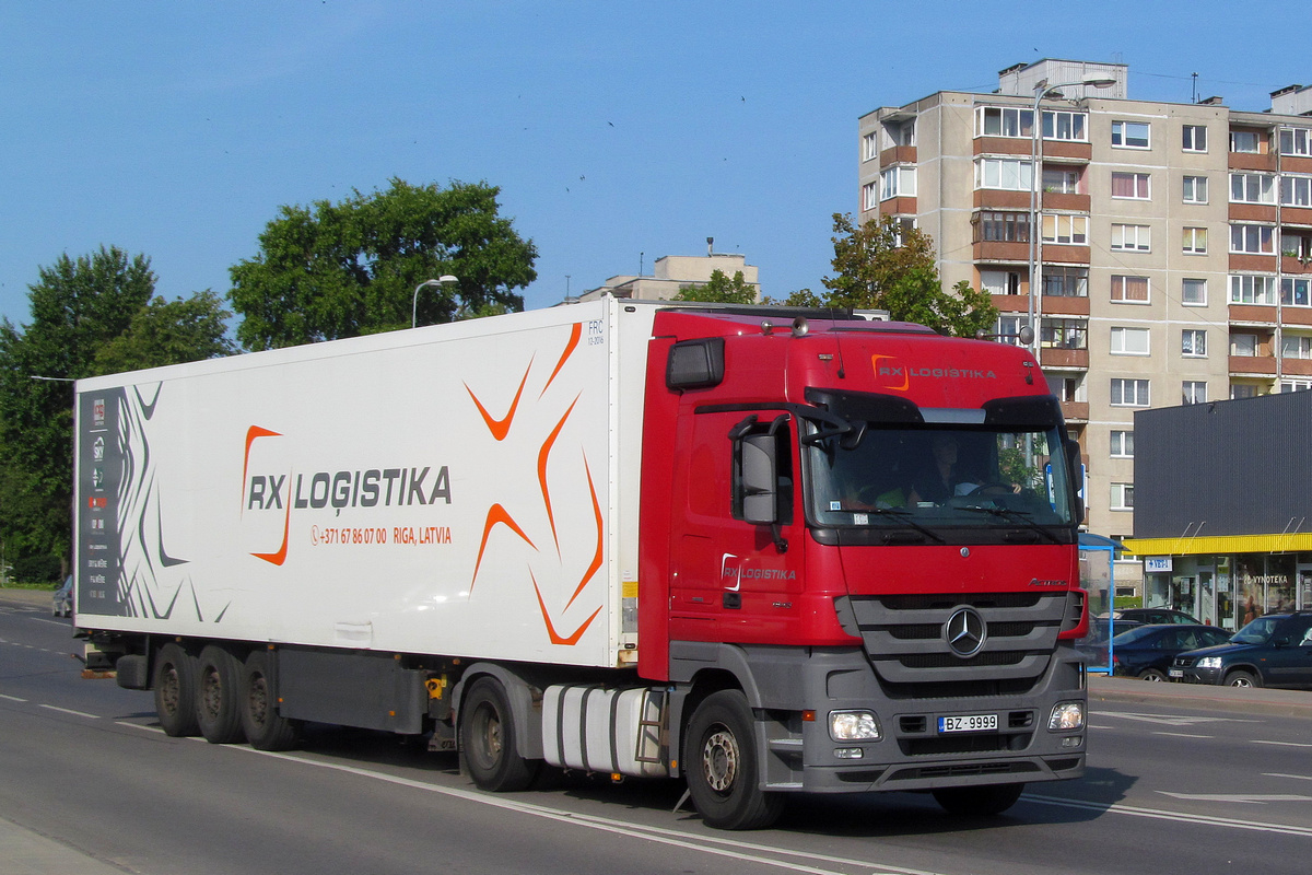 Латвия, № BZ-9999 — Mercedes-Benz Actros ('2009)