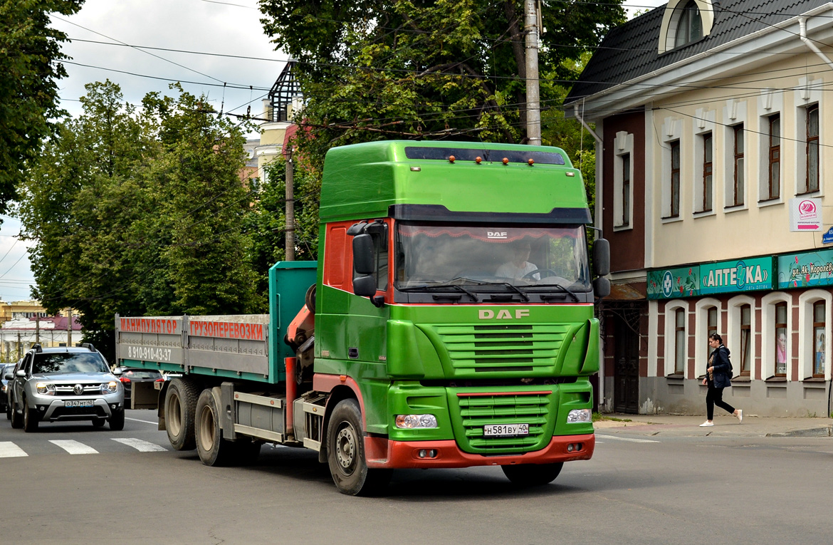 Калужская область, № Н 581 ВУ 40 — DAF 95XF FAS