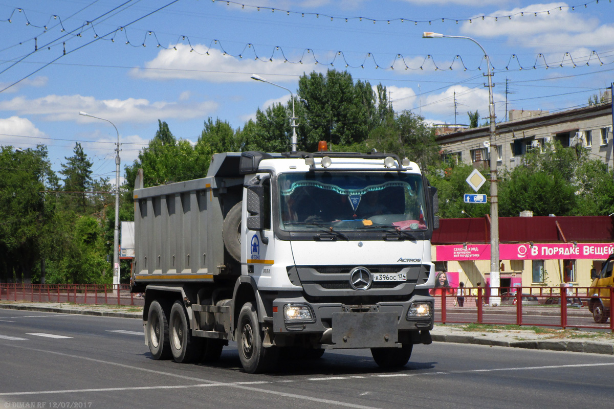 Волгоградская область, № А 396 ОС 134 — Mercedes-Benz Actros '09 3336 [Z9M]