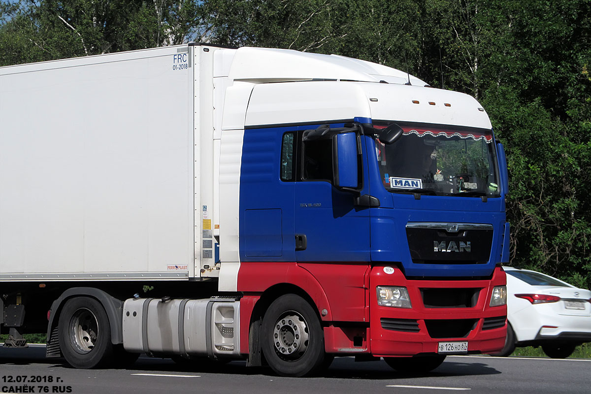 Смоленская область, № В 126 НО 67 — MAN TGX ('2007) 18.400