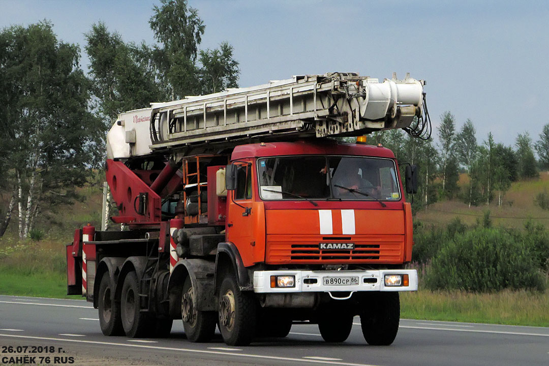 Ханты-Мансийский автоном.округ, № В 890 СР 86 — КамАЗ-6540 [654000]