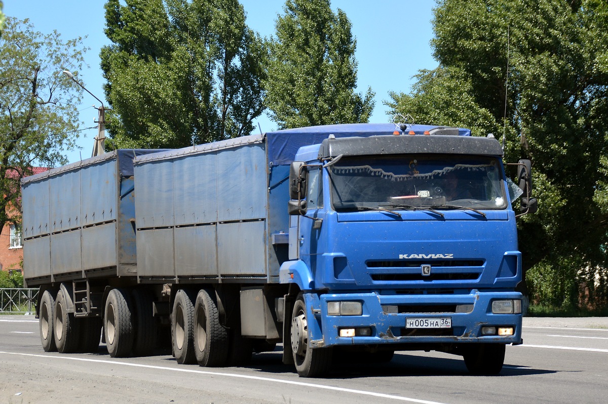 Воронежская область, № Н 005 НА 36 — КамАЗ-65117 (общая модель)