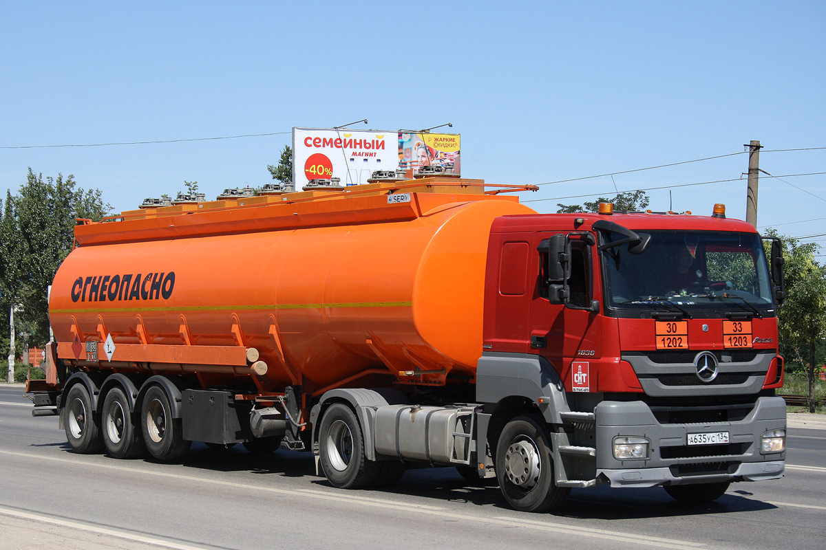 Волгоградская область, № А 635 УС 134 — Mercedes-Benz Axor 1836 [Z9M]