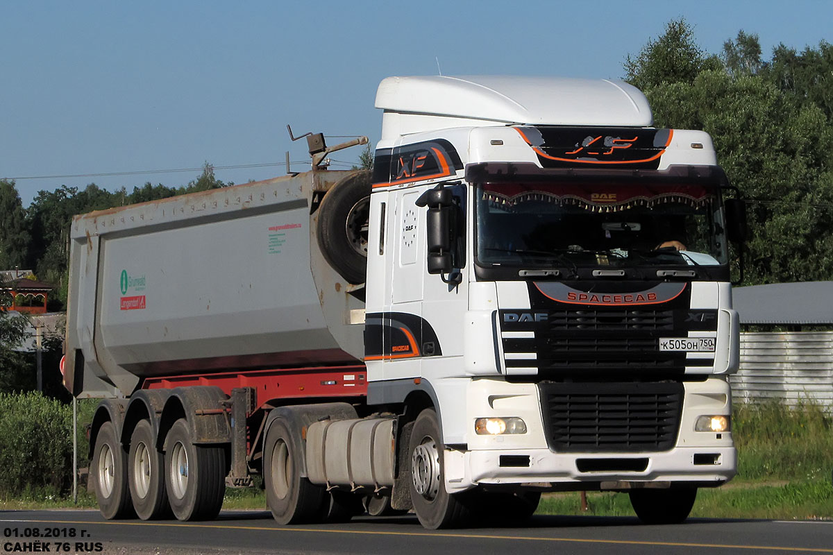 Московская область, № К 505 ОН 750 — DAF XF95 FT