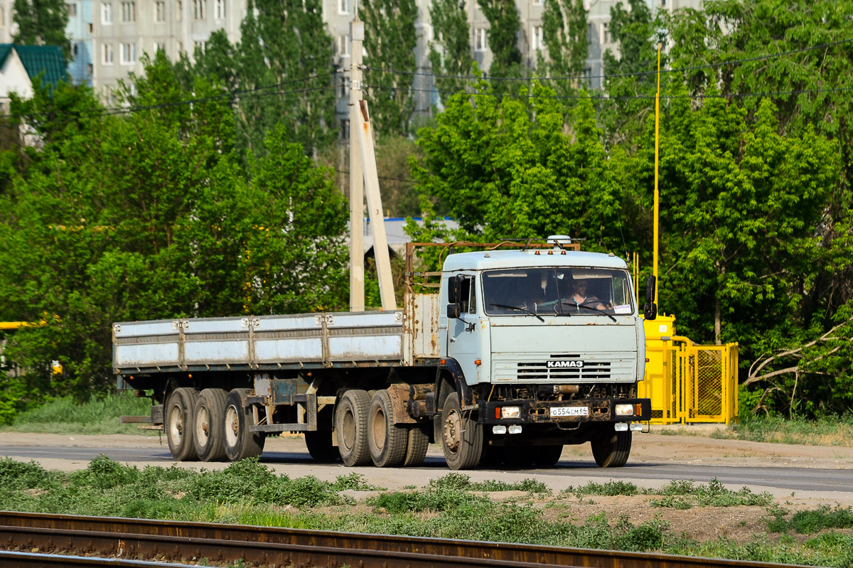 Саратовская область, № О 554 СМ 64 — КамАЗ-54115 (общая модель)