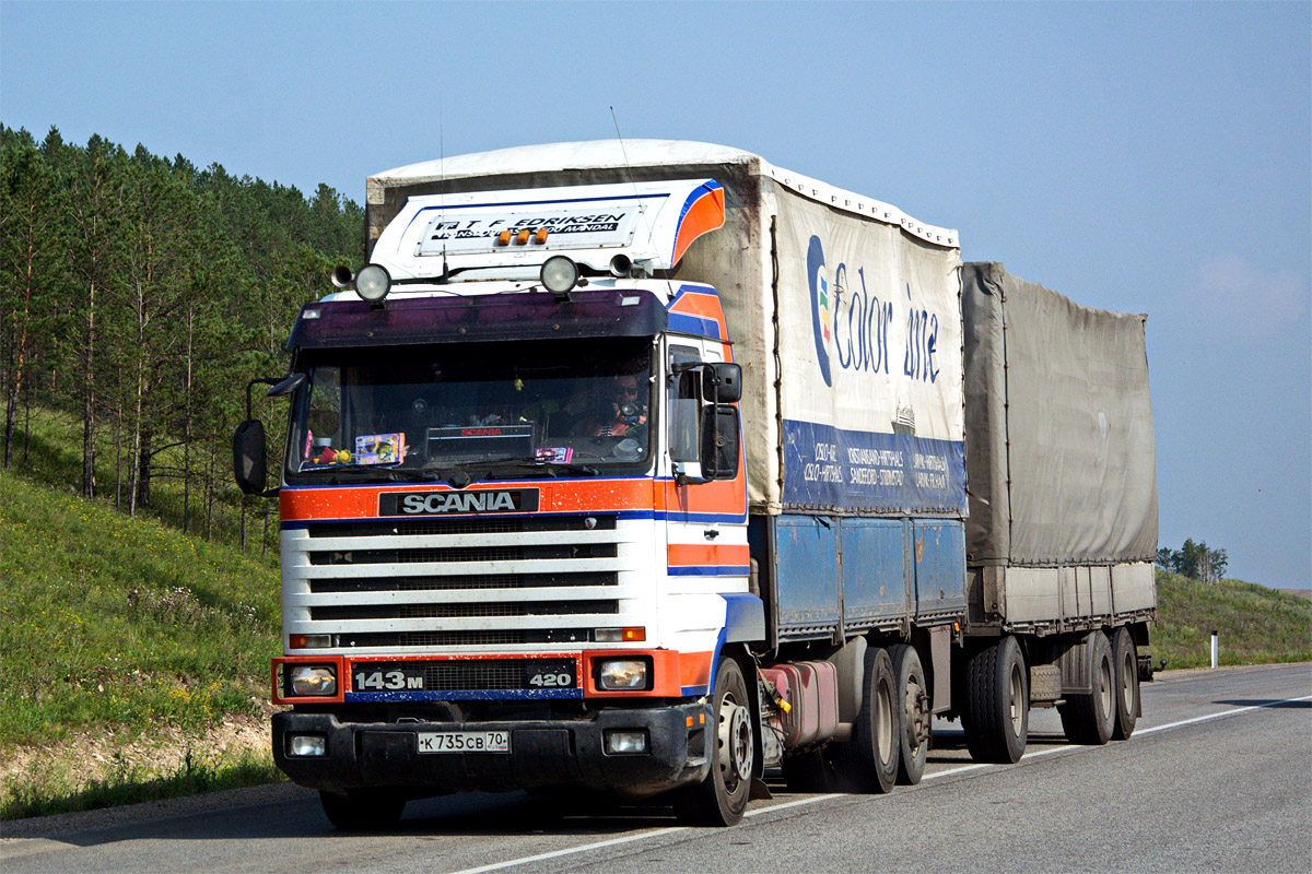 Томская область, № К 735 СВ 70 — Scania (III) R143M