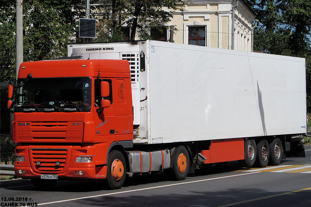 Московская область, № У 579 НР 750 — DAF XF105 FT