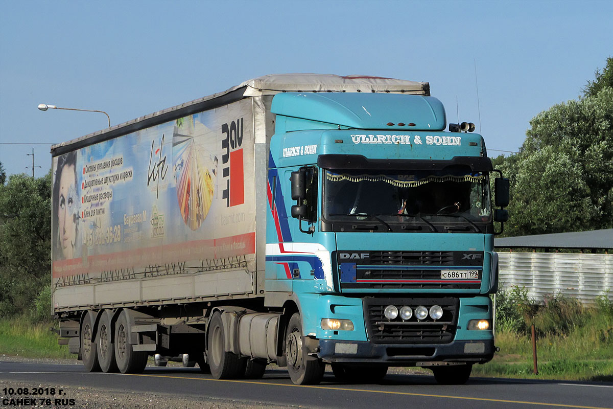 Москва, № С 686 ТТ 199 — DAF XF95 FT