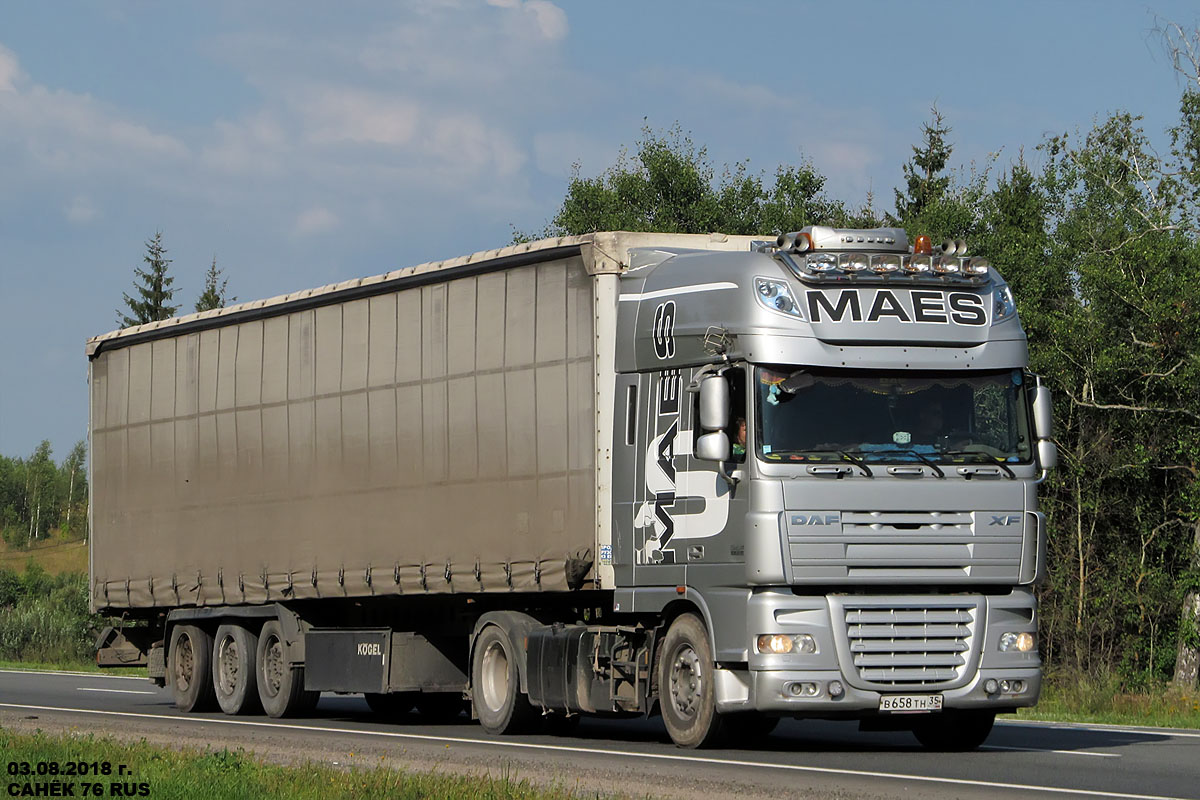 Вологодская область, № В 658 ТН 35 — DAF XF105 FT