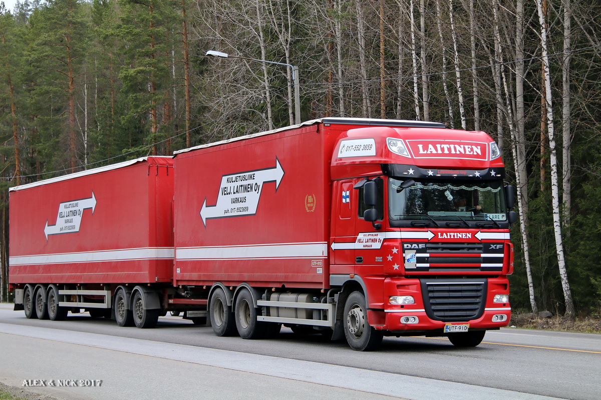 Финляндия, № UTF-910 — DAF XF105 FAT